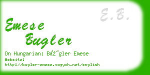 emese bugler business card